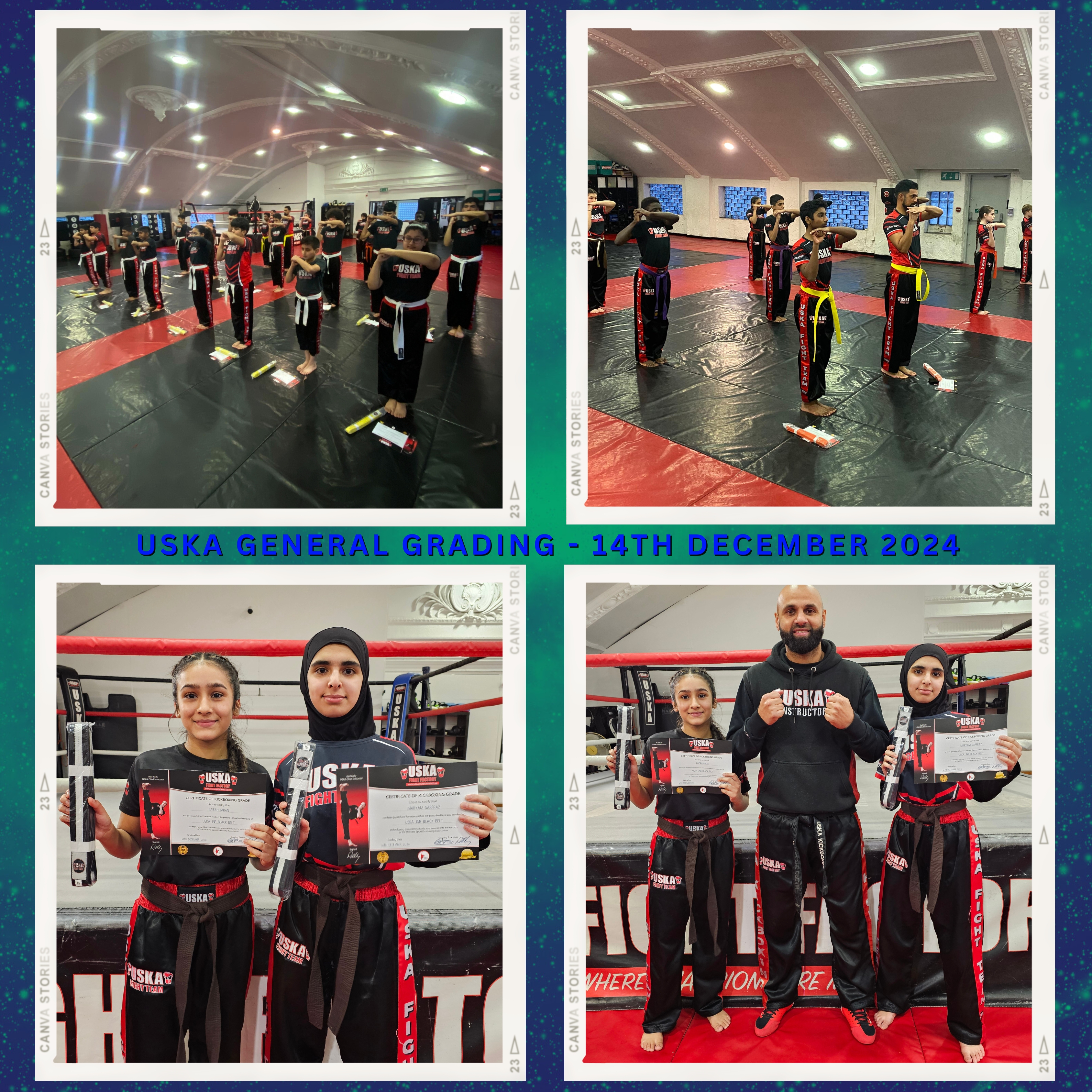 14-12-24 - 100 Percent Pass rate on USKA's longest ever Grading examination!