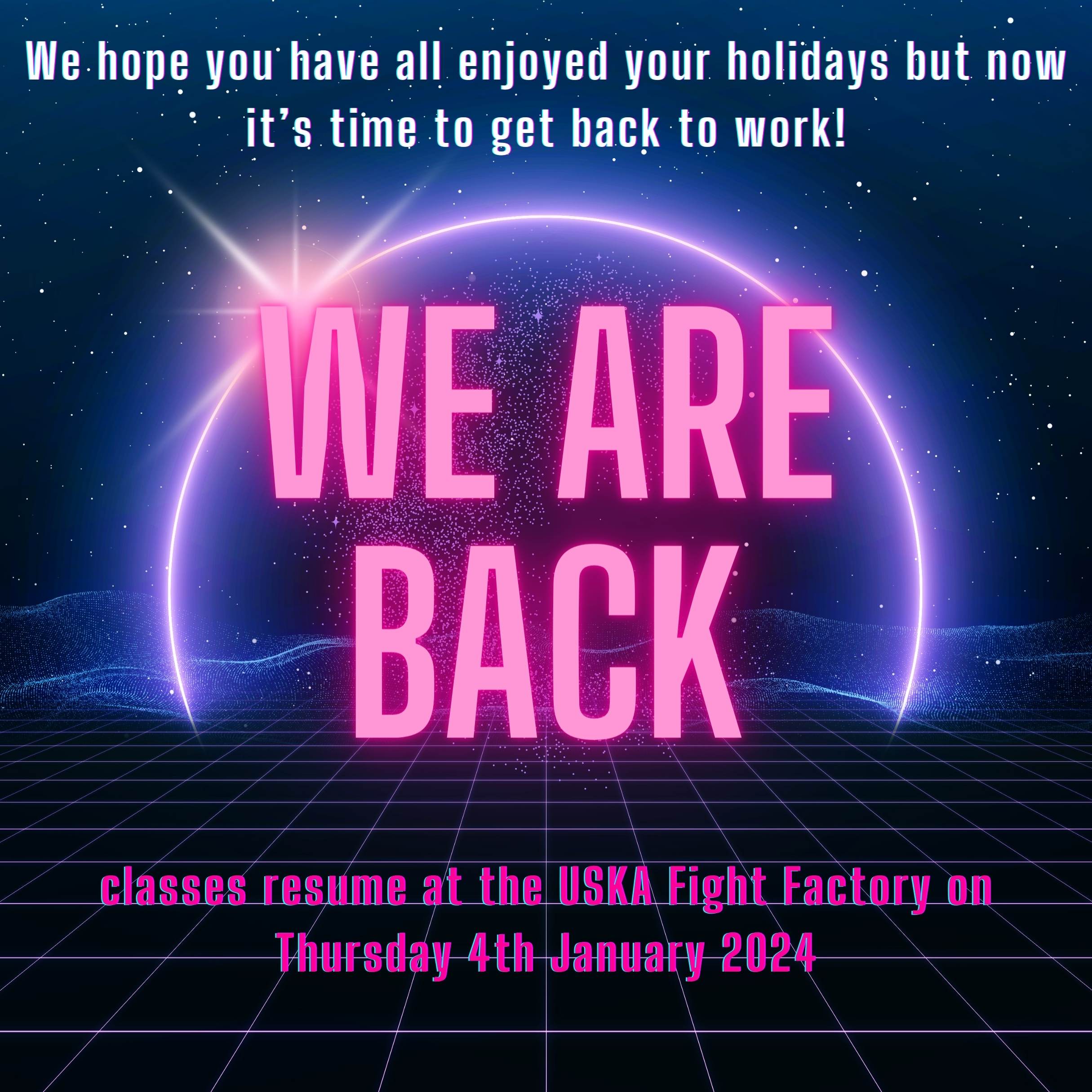 Classes Resume at the USKA Fight Factory!