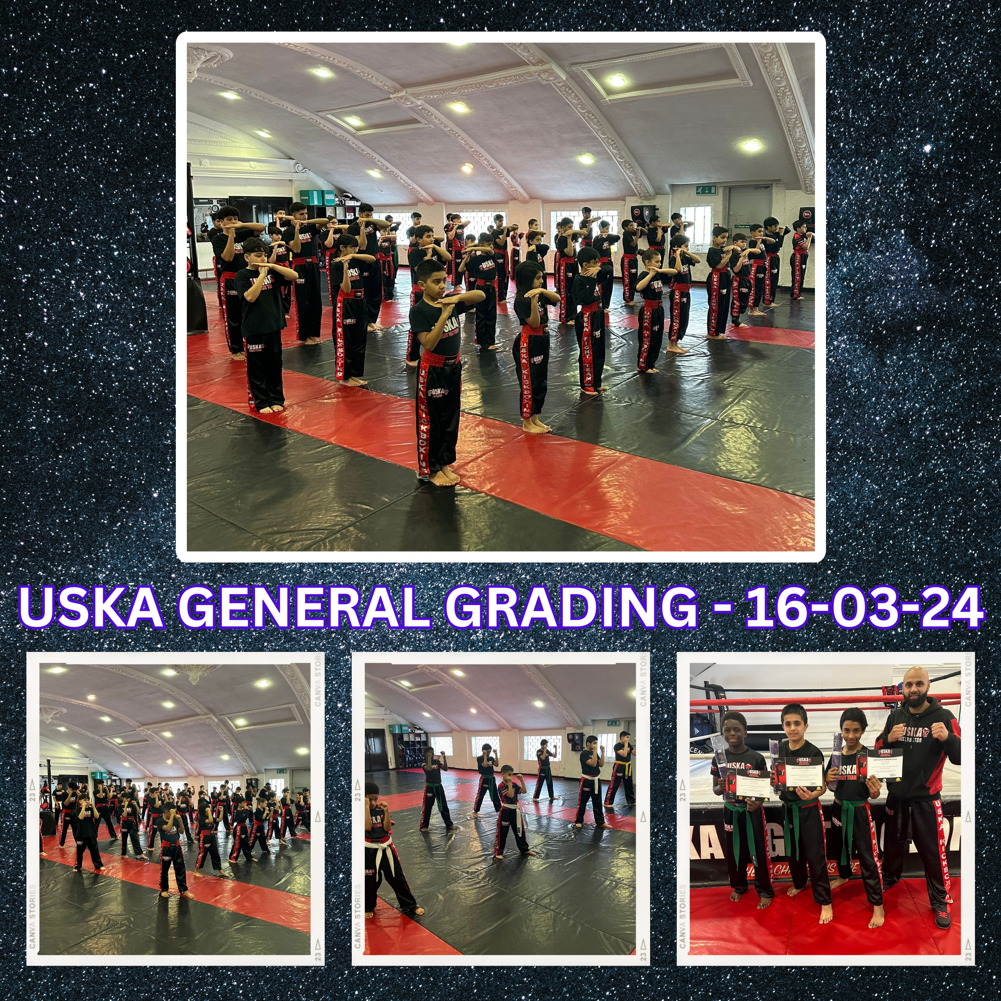 16-03-24 - Another USKA General Grading completed at the USKA Fight Factory!