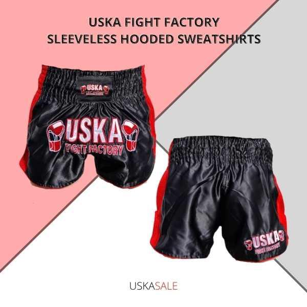 USKA Fight Factory Embroidered Thai Shorts (Sale)