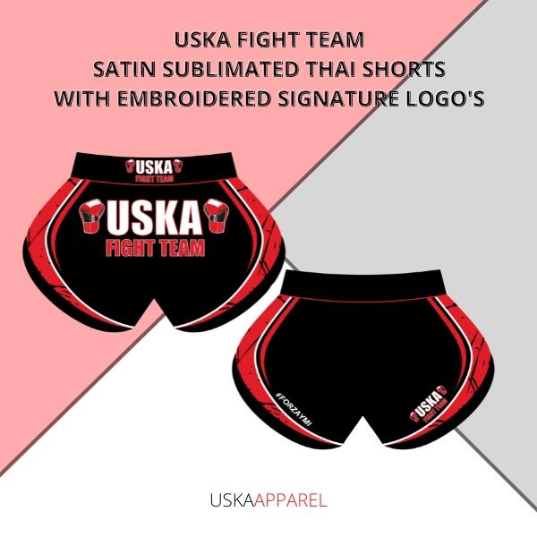 USKA Fight Team Sublimated Thai Shorts