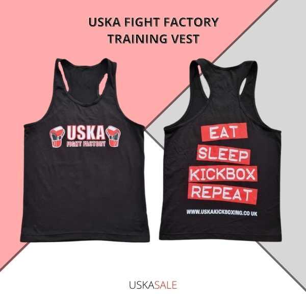 USKA Fight Factory Eat, Sleep, Kickboxing, Repeat Vest