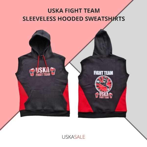 USKA Fight Team Sleeveless Hooded Sweatshirt