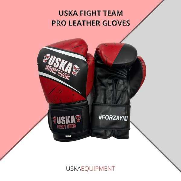 USKA Fight Team Pro Leather Gloves